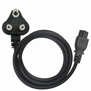 Laptop Power Cable Cord 1.5 mtr 3 pin Heavy Duty Black