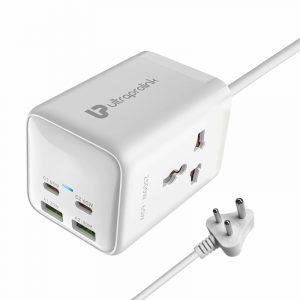 UltraProlink 65W PD GaN Fast Charger UM1165U White Extension Board
