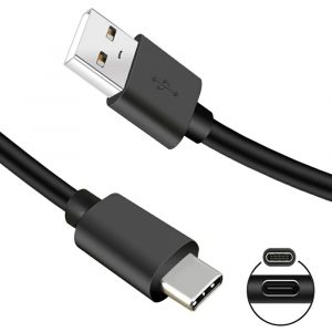 Foxconn Ps5 Controller Charging Cable USB A To C 1.5 m, Black (Same Cable Comes With PS5 Console)