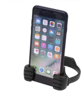 Thumb Up Mobile Phone Stand Black, Universal Flexible Mobile Phone Holder Table Stand