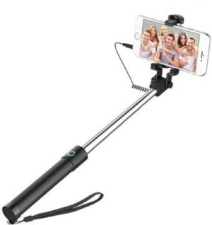 Compact Extendable Foldable Wired Selfie Stick Aux
