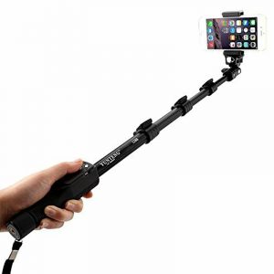 YT 1288 Selfie Stick Lightweight Outdoor Bluetooth Selfie Stick Black