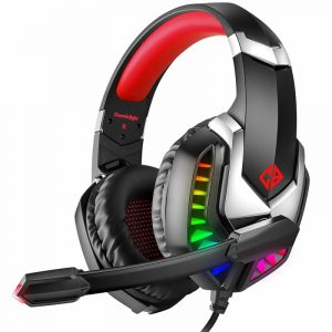 Cosmic Byte G2050 RGB 7.1 Surround Sound USB Gaming Headphone for PS5 PC Red