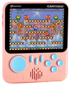 Sameo Gamegear Handheld Video Game Console With 666 Retro Mini Classic Game Candy Pink