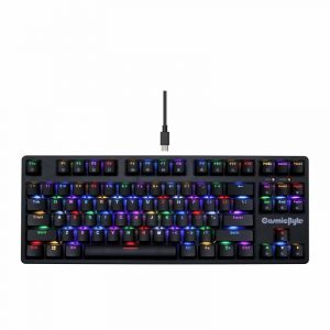 Cosmic Byte CB GK 38 Trinity Wired Optical Swappable Blue Switch Keyboard, BLACK