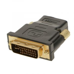 DVI-I Male to HDMI Female Adapter DVI-I (24+5) Pin Connector Gold Plated Black