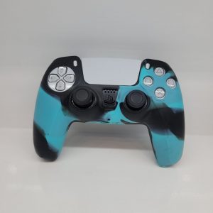 PS5 Controller Silicone Cover Case Anti Slip Protective Case marble Blue