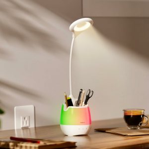 Xech Lumos X Table Lamp for Study with Speaker and Ambient RGB Night Lamp