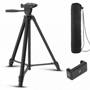 DIGITEK DTR 480LW 57 Inch Portable Aluminium Tripod Smartphone Holder