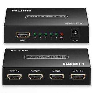 HDMI Splitter 1 in 4 Out, 1x4 HDMI Splitter