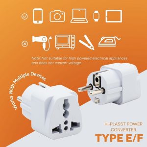 Accede Travel Plug India to Europe Germany Travel Adapter