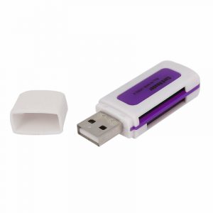 USB 2.0 4 in 1 Memory Multi M2 SD SDHC MS T-Flash Card Reader Multicolour