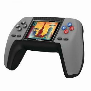 SAMEO KIDSGEAR Controller Shaped Handheld Console Built-in 520 Retro Game Graphite Grey