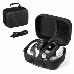 Carrying Case for Meta Quest 3, Hard Carrying Bag Compatible with Oculus Quest 3, Black
