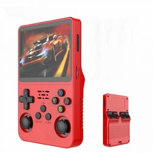 R36S Retro Handheld Game Console 3.5 IPS 64GB Red