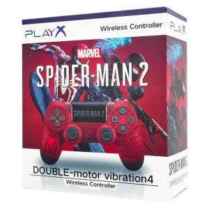 PlayX Spiderman 2 Double Motor Vibration 4 Wireless Game Controller For PS4, Android, PC