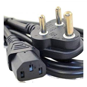 3 Pin Power Cord for Computer/Printer/Desktop/PC/SMPS Cable 1.5 Meter