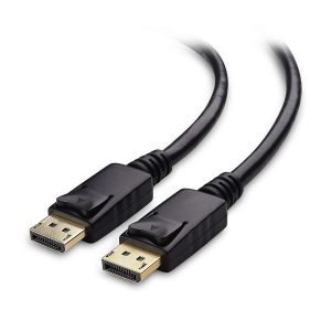 DisplayPort DP to DP Cable Male to Male 4K Resolution Ready 1.5 Meters Not HDMI Black