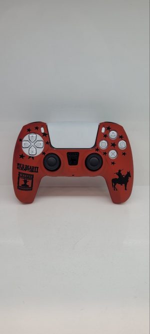 PS5 Controller Silicone Cover Case Skin Red Dead Redemption 2 Red