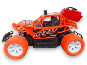 Rechargable Remote Control Water Spray Runner Climbing Car with Rear Fog LED Light, ORANGE