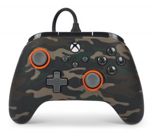 Powera Advantage Wired Gaming Controller For Xbox Series X/S, Xbox One, Pc, Windows,Green/Brown