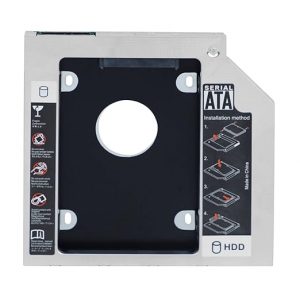 Hard Drive Caddy, Universal for 9.5 mm CD/DVD Drive Slot For SSD and HDD