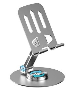 ACCEDE A2001 Table Top Cell Phone Stand 360 degree Rotatable Stand SILVER