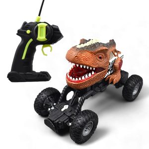 Dinosaur Rc Car Dinosaur Monster Rc Rechargable Car With Light, MULTICOLORED