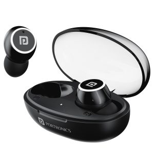 Portronics POR2225 Harmonics Twins S13 in Ear True Wireless Earbuds with Mic, 24H Playtime, Game