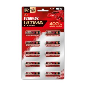 Eveready Ultima Alkaline AAA Battery, Pack of 10
