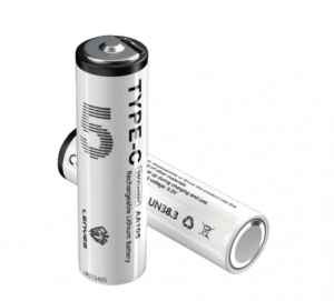 Lenyes AA105 Rechargeable Lithium With Type-C Charging 600Mwh Battery 1.5V AA Battery Pack Of 2