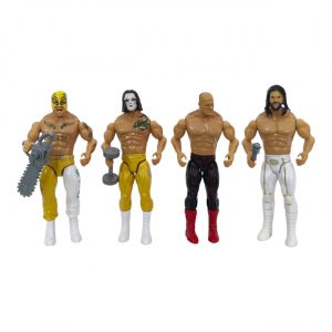 Wrestling Playset for Kids, Wrestler Warriors Mini Toys with Ring, Multicolor