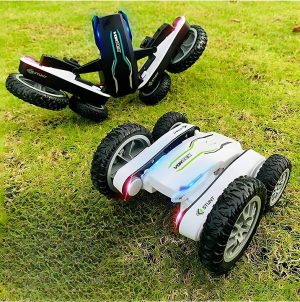 Stunt Car Rechargable Remote Control Car 4WD, 360 Degree Rotating, Double Side Flip