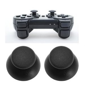 Ps3 Controller Replacement Analog Stick Cap, Replacement Part, Black, 10 pcs