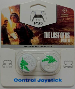 Thumb Grips LAST OF US Theme Analog Thumb Grips Thumbstick Cap PS4, PS5 Controller White