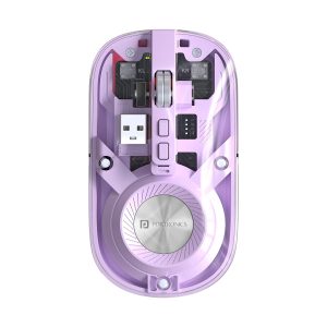 Portronics POR 2152 Toad 8 Transparent Wireless Bluetooth Mouse Dual Wireless Rechargeable