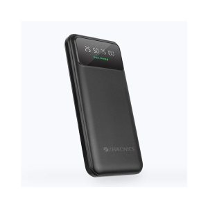 ZEBRONICS S10 MB10000 mAh 10 W Power Bank Pocket Size Black, Lithium-ion, Mobile, Tablet, Earbuds