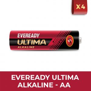 Eveready Ultima Alkaline AA Battery Longer Lasting, Anti-Leak Turbolock Technology, Eco-Friendly