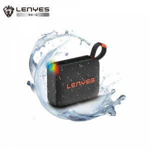 LENYES S216 Portable Wireless Speaker 6W IPX7 RGB Lighting Bluetooth 5.3 TF Card Black