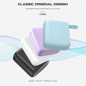 Lenyes PX169D Ultra Compact 10,000mAh Power Bank with 20W Type-C Fast Charging, Built-in Cable