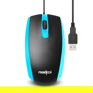 FRONTECH MS0046 Optical Mouse High Resolution 1000 DPI USB Interface Plug and Play Compact