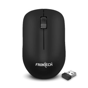 FRONTECH MS0091 Wireless Mouse, 2.4 GHz with USB Nano Receiver, 1000 DPI, Optical Tracking
