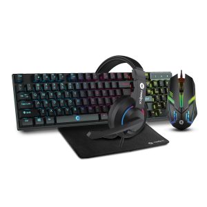 FRONTECH KB-0038 Dragon Warrior Gaming 4 in 1 Gaming Combo Set of Gaming Keyboard with RGB LED Back