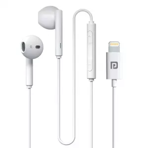 Portronics POR3063 Conch Lightning Wired Earphones in Line HD Mic Earbuds