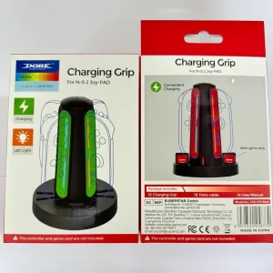 Switch 2 Controller Charging Dock, Fast USB-C Charging Station for Up to 4 Magnetic Switch 2 joycons
