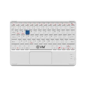 EVM EnAir Rechargeable Wireless Keyboard With Touch Pad WLK-009 Bluetooth 5.0 Ultra Slim White