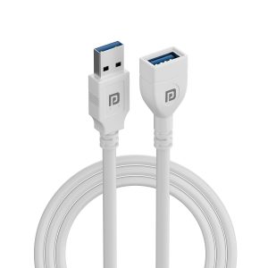 Portronics POR 2976 Uniconnect, 1.5M USB Extension Cable, Durable USB Type-A Male to Female Cable