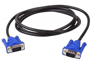 Male To Male VGA To VGA Cable For All Computer 1.5meter Black