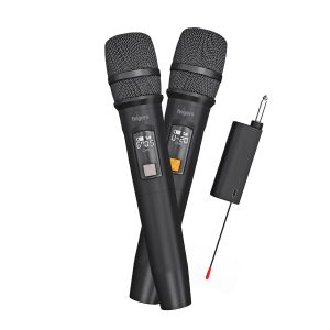 FINGERS Freedom Mic U221 Set of 2 Wireless Microphones + 6.35 mm pin Receiver with Type-C Charging