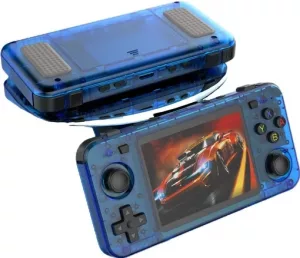 R36H RK3326 Handheld Retro Gaming Console 3.5-inch IPS Screen, Blue